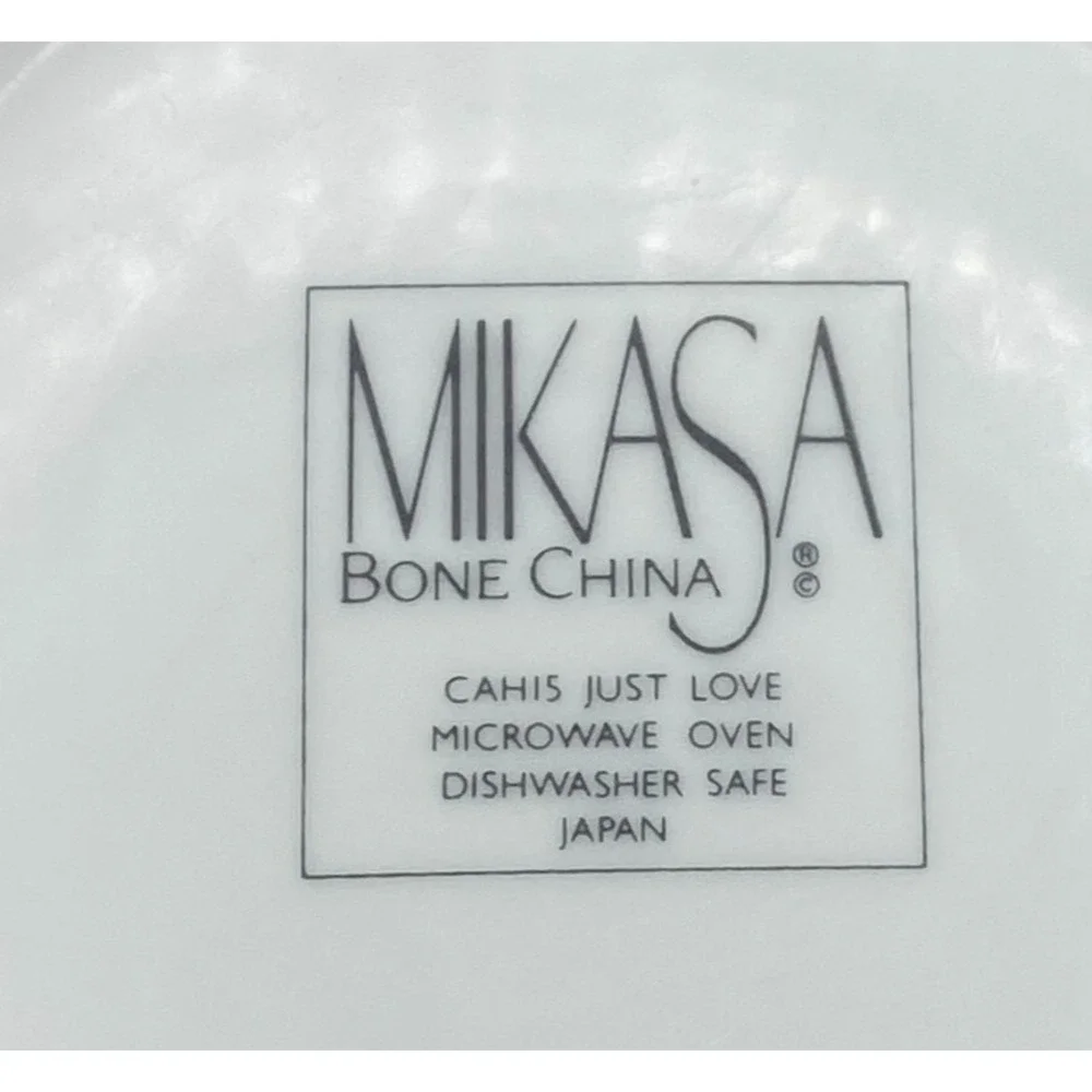 Mikasa Just‎ Love Creamer Milk Orange Pink Flowers Handles Bone China CAH15
